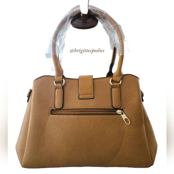 Women Tan Messenger Handbag With Shoulder Strap - Picture 2 of 12